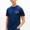 Camiseta de algodón slub con gráfico del logotipo en la espalda Camiseta de algodón slub con gráfico del logotipo en la espalda