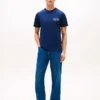 Camiseta de algodón slub con gráfico del logotipo en la espalda Camiseta de algodón slub con gráfico del logotipo en la espalda