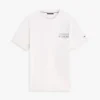 Camiseta de algodón slub con gráfico del logotipo en la espalda Camiseta de algodón slub con gráfico del logotipo en la espalda