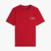 Camiseta de algodón slub con gráfico del logotipo en la espalda Camiseta de algodón slub con gráfico del logotipo en la espalda