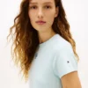 Camiseta de corte entallado con monograma en letra cursiva