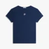 Camiseta de corte entallado con monograma en letra cursiva