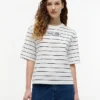 Camiseta de corte holgado con logotipo bordado