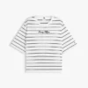 Camiseta de corte holgado con logotipo bordado