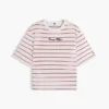 Camiseta de corte holgado con logotipo bordado