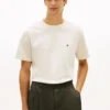 Camiseta de corte holgado con logotipo de bandera en la espalda
