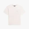 Camiseta de corte holgado con logotipo de bandera en la espalda
