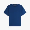 Camiseta de corte holgado con logotipo de bandera en la espalda