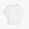 Camiseta de cuello redondo con mangas murciélago