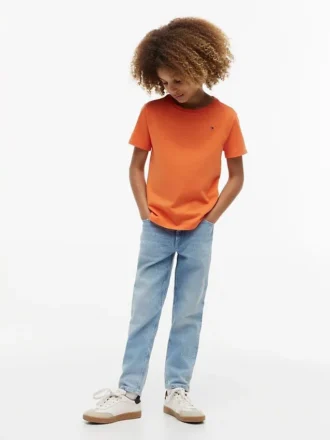 Camiseta de cuello redondo para el día a día para niños