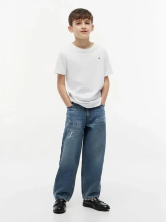 Camiseta de cuello redondo para el día a día para niños