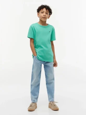 Camiseta de cuello redondo para el día a día para niños