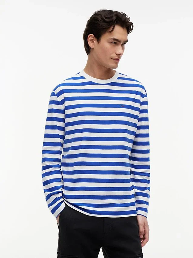 Camiseta de manga larga a rayas de Tommy Jeans Camiseta de manga larga a rayas de Tommy Jeans