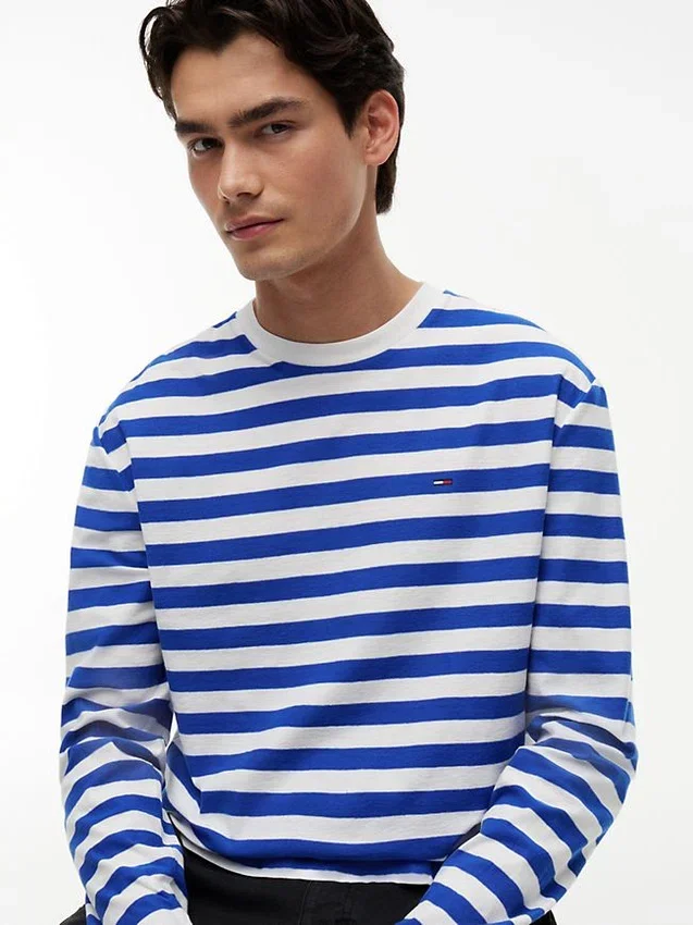 Camiseta de manga larga a rayas de Tommy Jeans Camiseta de manga larga a rayas de Tommy Jeans