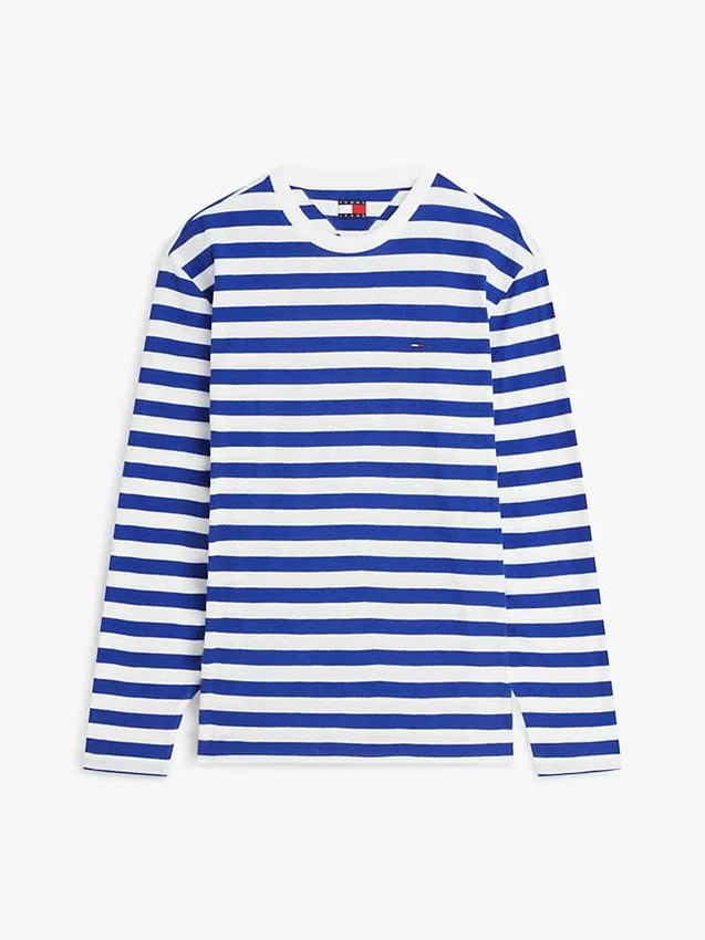 Camiseta de manga larga a rayas de Tommy Jeans Camiseta de manga larga a rayas de Tommy Jeans