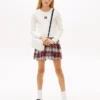 Camiseta de manga larga con insignia y canalé para niña