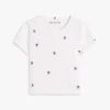 Camiseta de niño con estrellas bordadas y canalé