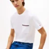 Camiseta de piqué con bolsillo y rayas emblemáticas Camiseta de piqué con bolsillo y rayas emblemáticas
