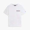 Camiseta de piqué con bolsillo y rayas emblemáticas Camiseta de piqué con bolsillo y rayas emblemáticas