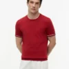 Camiseta de punto con ribetes de New York Label