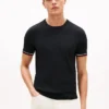 Camiseta de punto con ribetes de New York Label