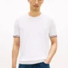 Camiseta de punto con ribetes de New York Label
