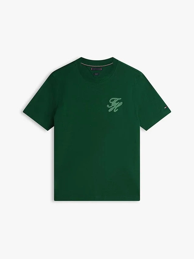 Camiseta de punto entrelazado con monograma Camiseta de punto entrelazado con monograma