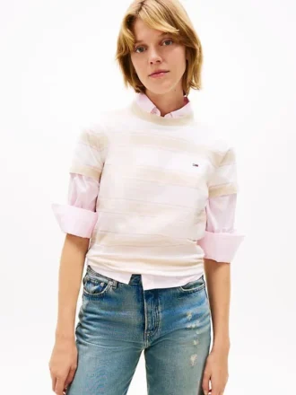 Camiseta de rayas de corte regular de Tommy Jeans