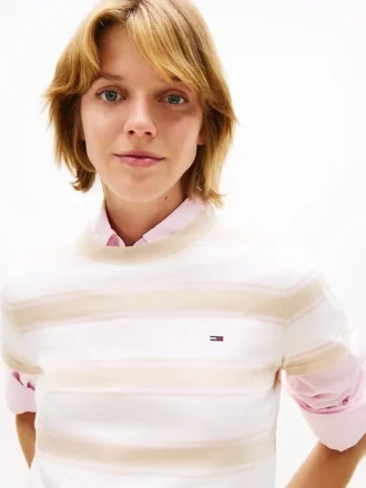 Camiseta de rayas de corte regular de Tommy Jeans