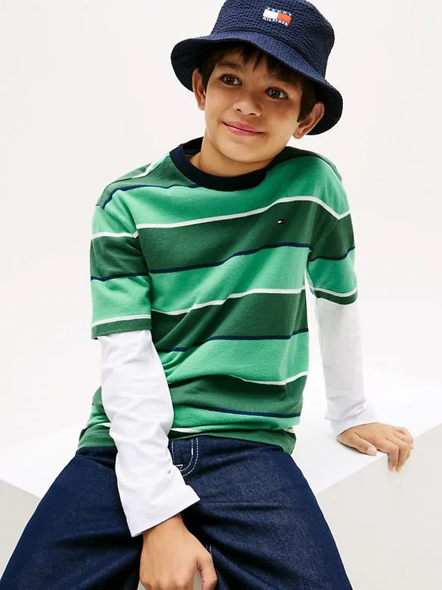 Camiseta de rayas de rugby para niño Camiseta de rayas de rugby para niño