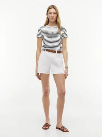 Camiseta Favorite a rayas con logotipo de mini bandera
