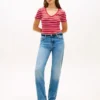 Camiseta Favorite de cuello en V a rayas