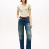 Camiseta Favorite de cuello en V a rayas