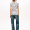 Camiseta Favorite de cuello en V a rayas