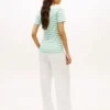 Camiseta Favorite de cuello en V a rayas