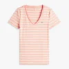 Camiseta Favorite de cuello en V a rayas