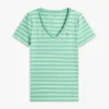 Camiseta Favorite de cuello en V a rayas