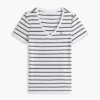 Camiseta Favorite de cuello en V a rayas