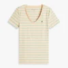 Camiseta Favorite de cuello en V a rayas
