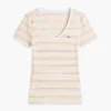 Camiseta Favorite de cuello en V a rayas