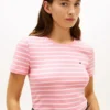 Camiseta Favorite de cuello redondo a rayas Camiseta Favorite de cuello redondo a rayas