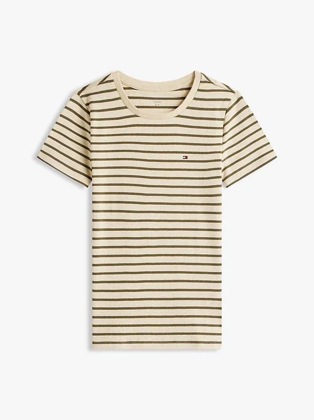 Camiseta Favorite de cuello redondo a rayas Camiseta Favorite de cuello redondo a rayas