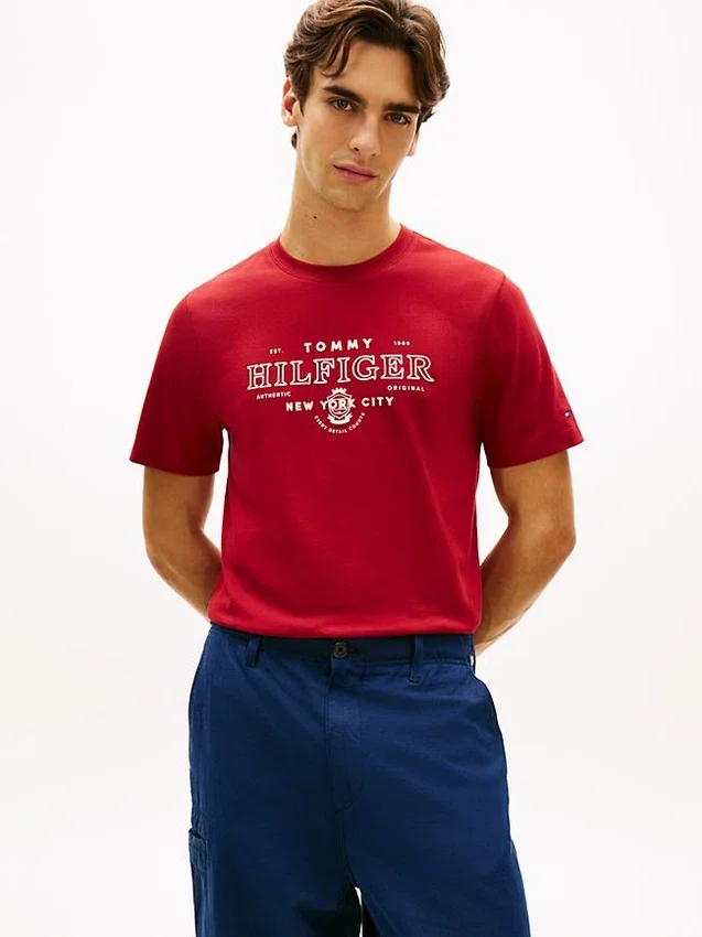 Camiseta gruesa con el logotipo de Hilfiger NYC Camiseta gruesa con el logotipo de Hilfiger NYC