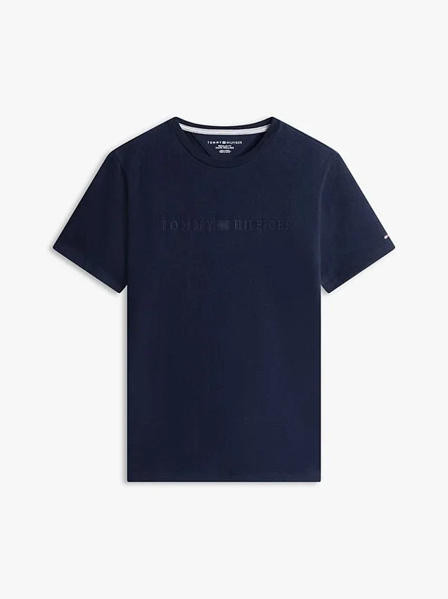 Camiseta gruesa con logotipo en tono a tono Camiseta gruesa con logotipo en tono a tono