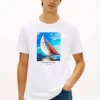 Camiseta Hilfiger con estampado fotográfico de vela