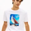 Camiseta Hilfiger con estampado fotográfico de vela
