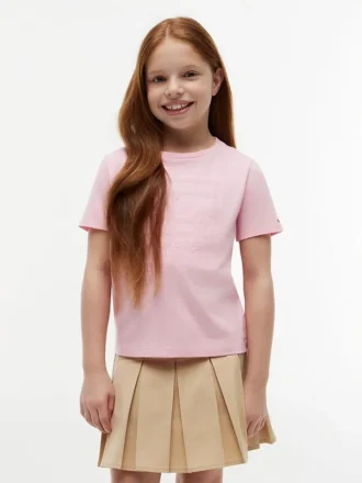 Camiseta infantil con bandera floral