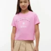 Camiseta infantil con el logotipo de Tommy y pedrería Camiseta infantil con el logotipo de Tommy y pedrería