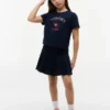 Camiseta infantil con el logotipo de Tommy y pedrería Camiseta infantil con el logotipo de Tommy y pedrería