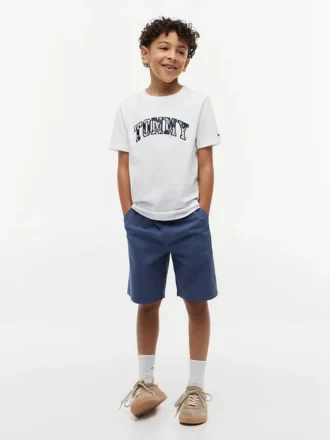 Camiseta infantil con el logotipo floral de Tommy